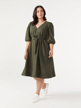 Load image into Gallery viewer, Belted A-line Dress
