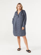 Load image into Gallery viewer, The Linen Utility Shirt Dress
