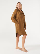 Load image into Gallery viewer, The Linen Utility Shirt Dress
