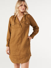 Load image into Gallery viewer, The Linen Utility Shirt Dress
