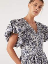 Load image into Gallery viewer, The Cotton Paisley Statement Sleeve Dress
