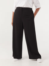 Load image into Gallery viewer, The Stretch Crepe Draped Trouser
