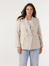 Load image into Gallery viewer, The Linen Cotton Stripe Blazer
