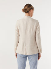 Load image into Gallery viewer, The Linen Cotton Stripe Blazer
