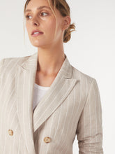 Load image into Gallery viewer, The Linen Cotton Stripe Blazer
