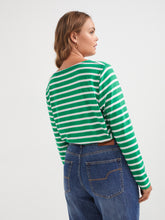 Load image into Gallery viewer, The Boat Neck Stripe Tee
