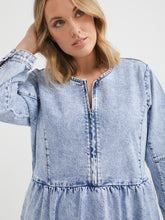 Load image into Gallery viewer, The Zip Front Denim Dress
