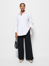 Load image into Gallery viewer, The Draped Leg Crepe Trouser
