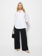 Load image into Gallery viewer, The Draped Leg Crepe Trouser
