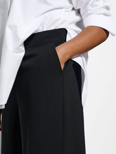 Load image into Gallery viewer, The Draped Leg Crepe Trouser
