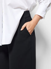 Load image into Gallery viewer, The Draped Leg Crepe Trouser
