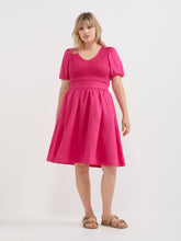 Load image into Gallery viewer, The Shirred Bodice V-Neck Dress
