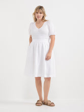 Load image into Gallery viewer, The Shirred Bodice V-Neck Dress
