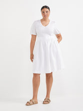 Load image into Gallery viewer, The Shirred Bodice V-Neck Dress
