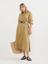 Load image into Gallery viewer, The Washed Linen Shirt Dress
