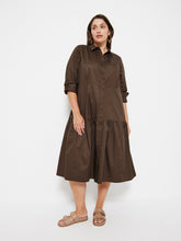 Load image into Gallery viewer, The Cotton Sateen Shirt Dress
