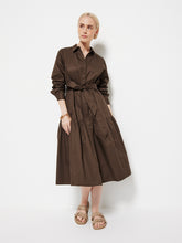 Load image into Gallery viewer, The Cotton Sateen Shirt Dress
