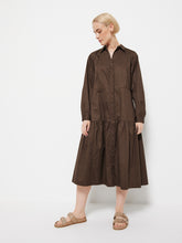 Load image into Gallery viewer, The Cotton Sateen Shirt Dress
