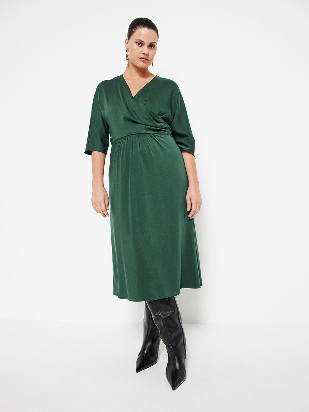 The Draped Wrap Dress