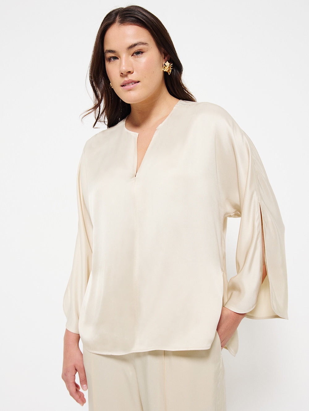 Split Sleeve Top