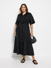 Load image into Gallery viewer, Linen Shirt Maxi Dress
