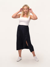 Load image into Gallery viewer, The Asymmetrical Button Wrap Skirt

