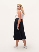 Load image into Gallery viewer, The Asymmetrical Button Wrap Skirt
