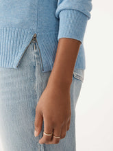 Load image into Gallery viewer, The Zip Trim Crew Neck
