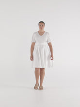 Load and play video in Gallery viewer, The Shirred Bodice V-Neck Dress
