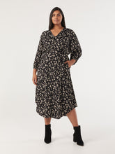 Load image into Gallery viewer, The Washed Satin Print Dress
