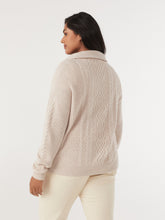 Load image into Gallery viewer, The Stitch Detail Half Zip Knit

