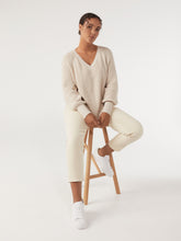 Load image into Gallery viewer, The Scooped Hem V-Neck Pullover
