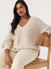 Load image into Gallery viewer, The Scooped Hem V-Neck Pullover

