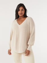 Load image into Gallery viewer, The Scooped Hem V-Neck Pullover
