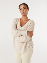 Load image into Gallery viewer, The Scooped Hem V-Neck Pullover
