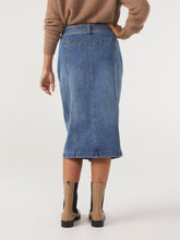 Load image into Gallery viewer, The Button Front Denim Skirt
