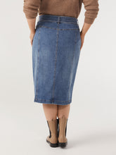 Load image into Gallery viewer, The Button Front Denim Skirt
