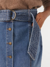 Load image into Gallery viewer, The Button Front Denim Skirt
