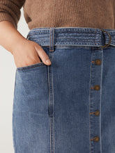 Load image into Gallery viewer, The Button Front Denim Skirt

