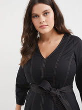 Load image into Gallery viewer, The Seamed Stretch Cotton Dress
