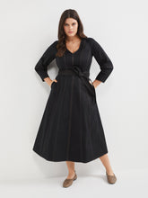 Load image into Gallery viewer, The Seamed Stretch Cotton Dress
