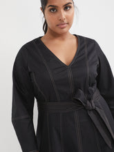 Load image into Gallery viewer, The Seamed Stretch Cotton Dress
