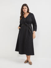 Load image into Gallery viewer, The Seamed Stretch Cotton Dress
