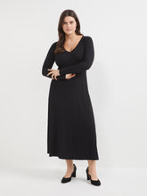 Load image into Gallery viewer, The V-Neck Rib Maxi Dress
