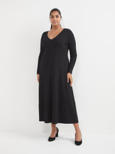 Load image into Gallery viewer, The V-Neck Rib Maxi Dress

