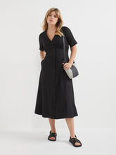 Load image into Gallery viewer, The Stretch Linen Button Front Dress
