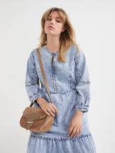 Load image into Gallery viewer, The Zip Front Denim Dress
