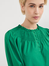 Load image into Gallery viewer, The Cotton Voile Shirred Detail Top
