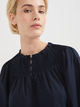 Load image into Gallery viewer, The Cotton Voile Shirred Detail Top
