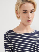 Load image into Gallery viewer, The Stripe Boat Neck Tee

